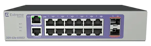 Extreme Switching 12-port PoE Switch