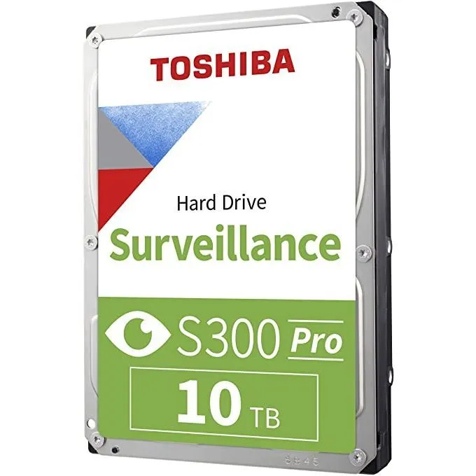 Toshiba 10TB S300 Pro Surveillance Hard Drive