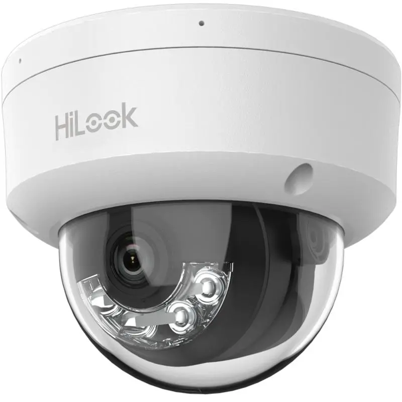 HiLook 4MP Smart Hybrid Light Fixed Dome Network Camera Built-in mic