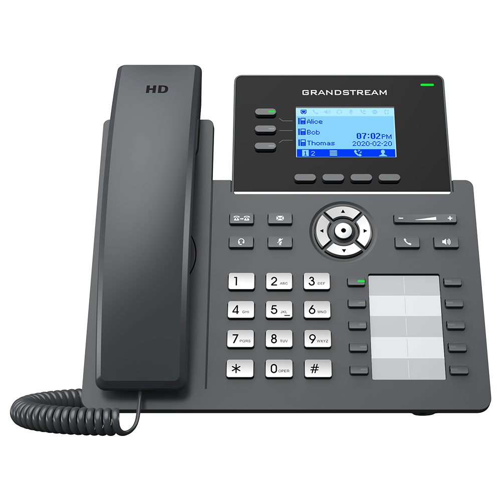 Grandstream IP Phone 6 SIP account ,3 lines – POE
