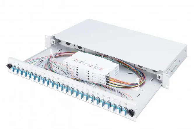 DIGITUS Fiber Optic Splice Box, Equipped, LC, OS2