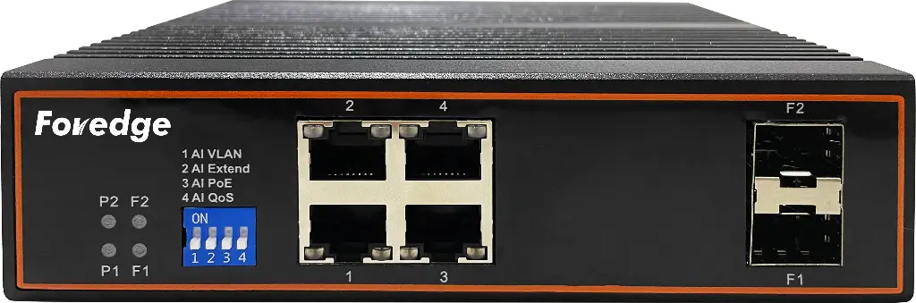 Foredge 6-Port Gigabit Industrial PoE Switch