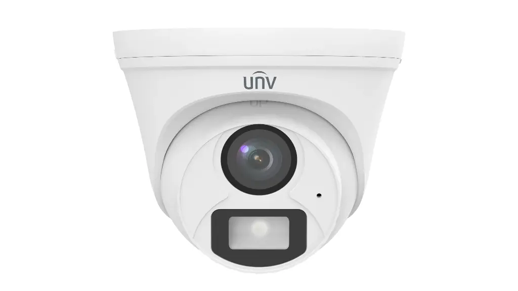 Uniview 2MP ColourHunter Fixed Warm Light Turret Analog Camera Built-in mic