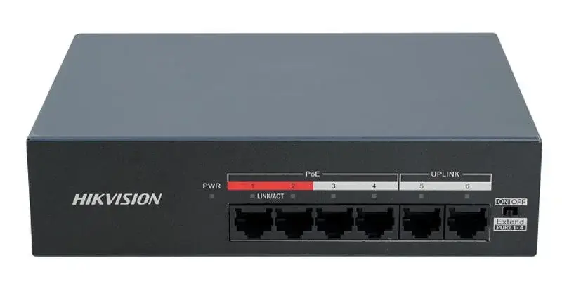 Hikvision 4 Port Fast Ethernet Unmanaged PoE Switch