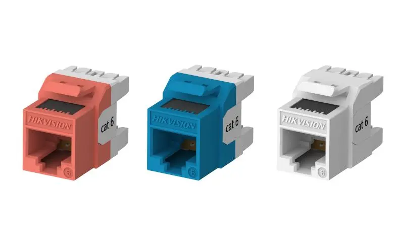Hikvision Cat6 Unsheilded 180° Punch Down Keystone Jack DS-1CK6U180T