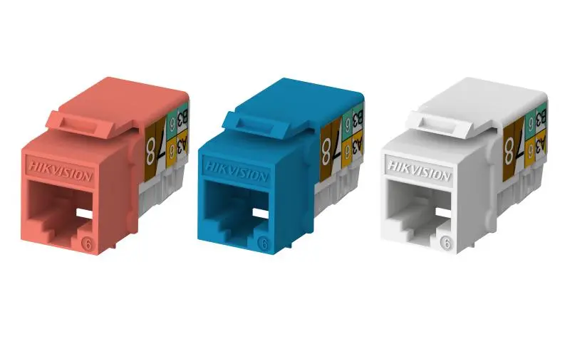 Hikvision Cat6 Unsheilded 90° Punch Down Keystone Jack