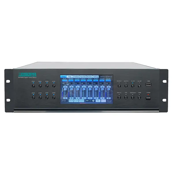 DSPPA 8x8 Digital Audio Matrix PA System