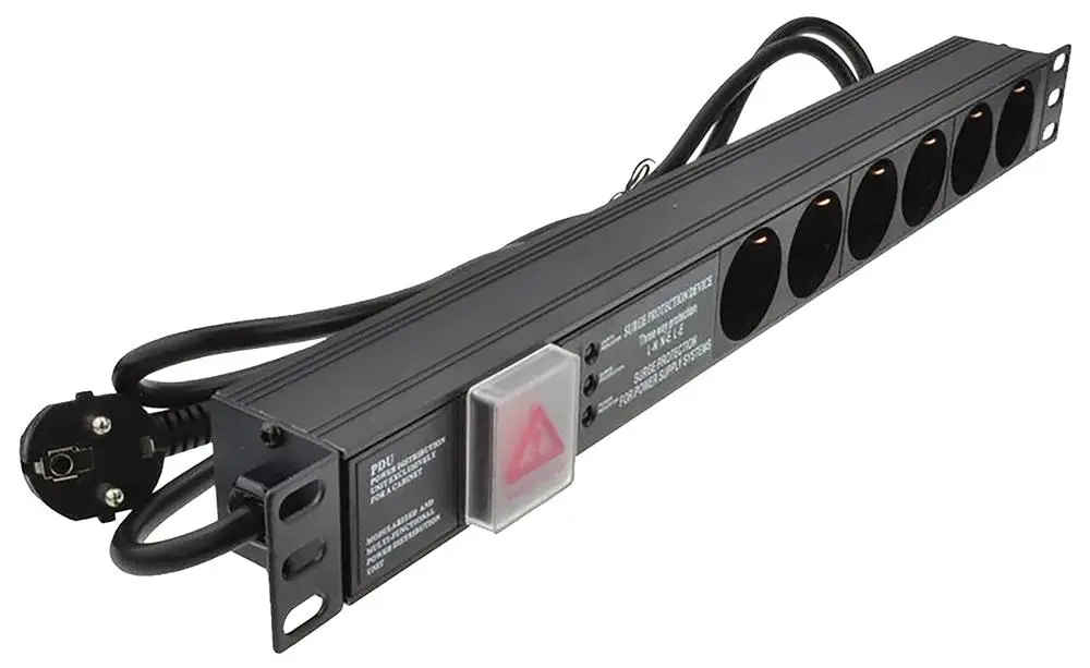 Netsys PDU Rackmount Power Strip 6 Output