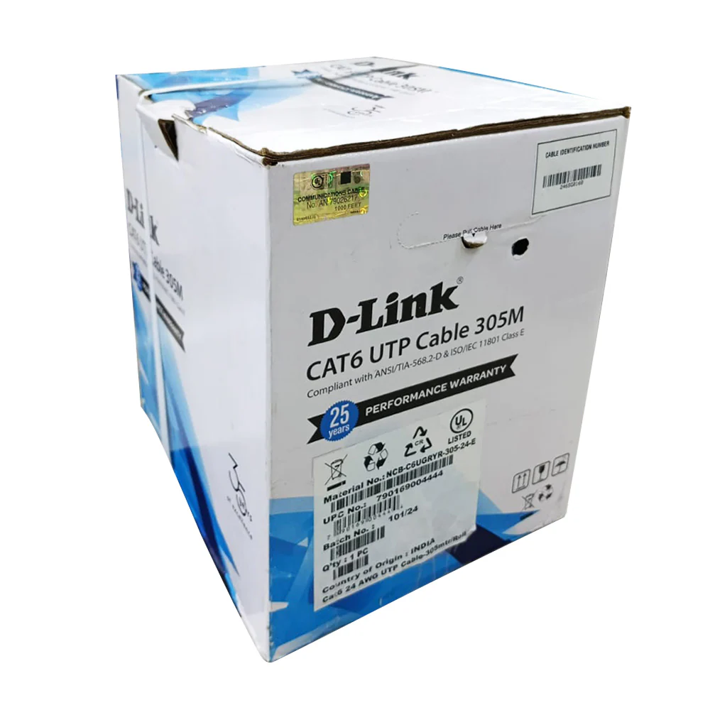 D-Link Cat6 UTP 24AWG Cable Rolls