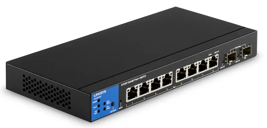 Linksys 8-Port Managed Gigabit PoE+ Switch