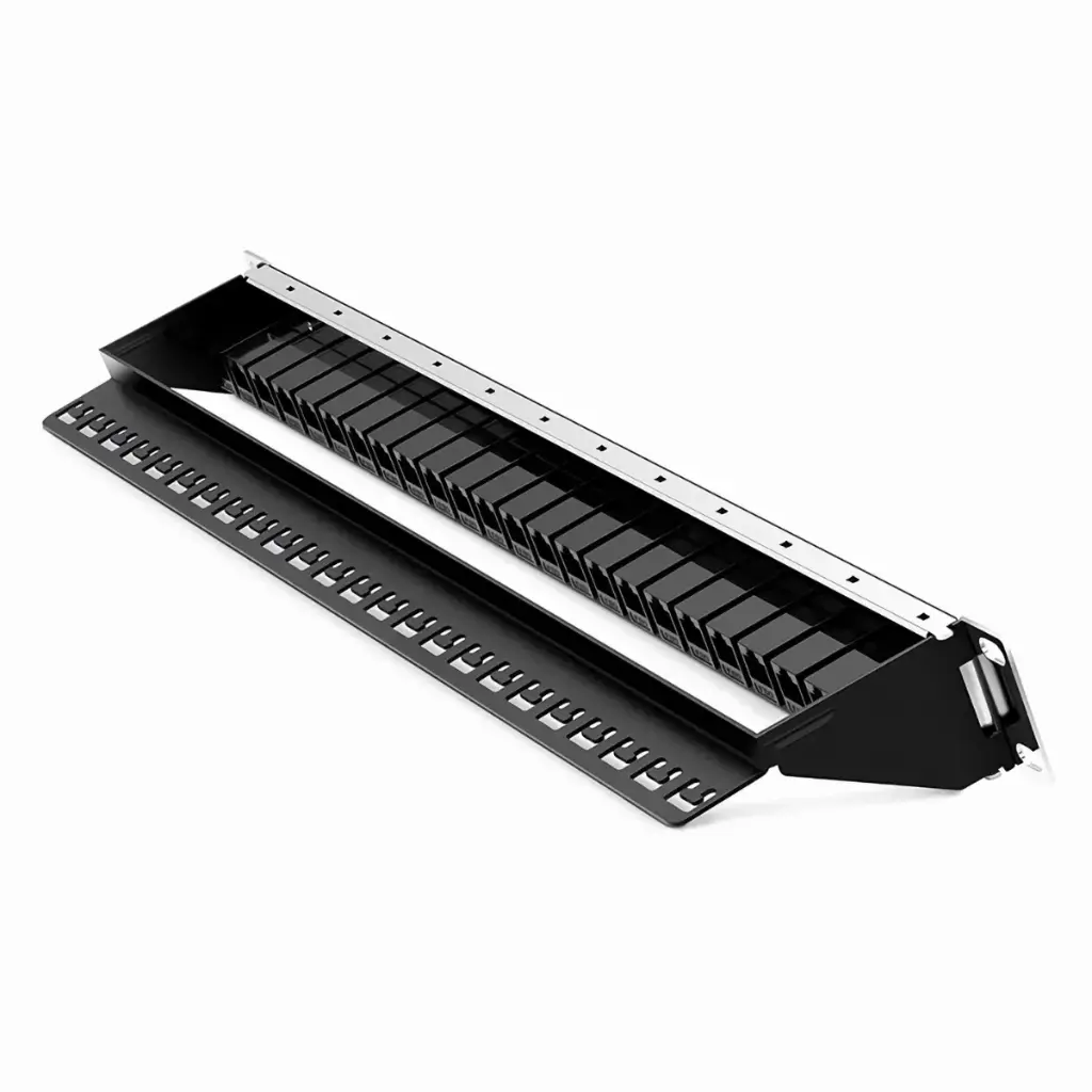 DDS 24 Port Cat6A Patch Panel Loaded