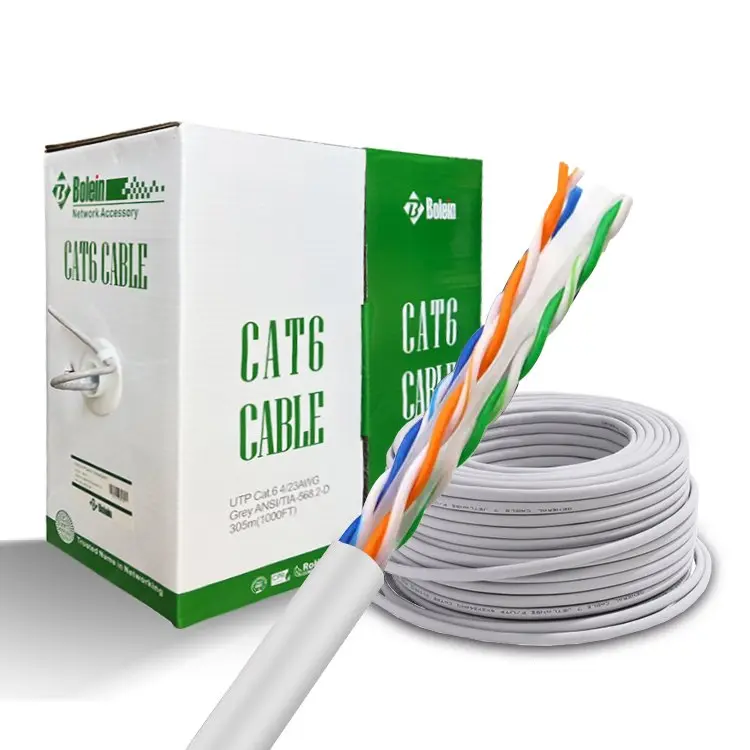 Bolein Cat6 UTP Indoor Cable 24AWG PVC 305m