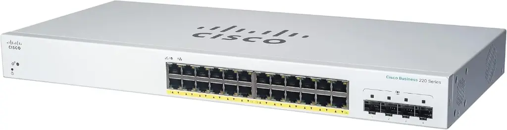 Cisco 24 Port Gigabit & 4 Gigabit SFP Smart Switch