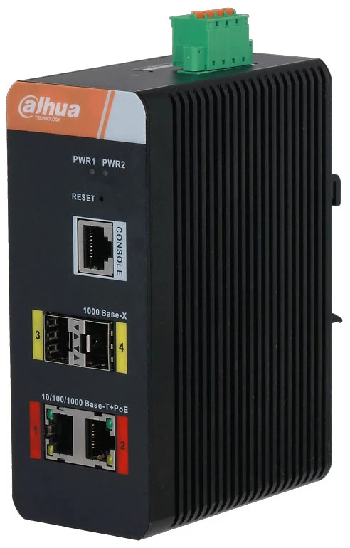 Dahua 4-Port Gigabit Industrial Switch with 2-Port Gigabit PoE (Managed)