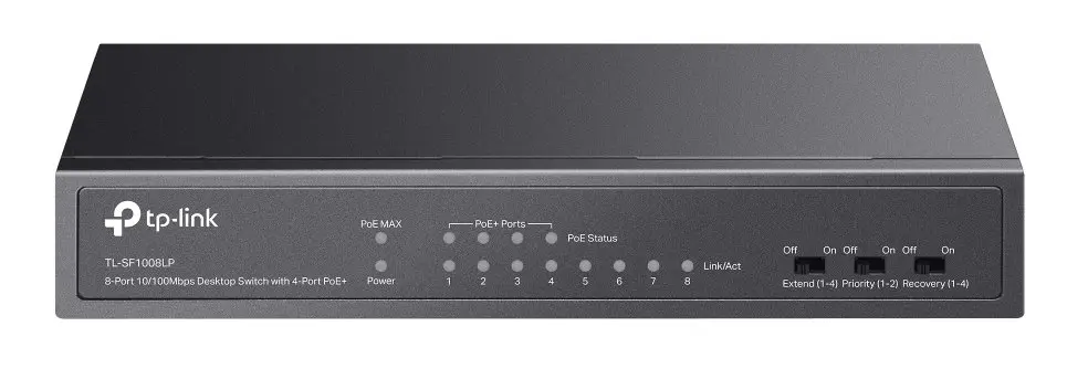 TP-Link 8-Port 10/100Mbps Desktop Switch with 4-Port PoE