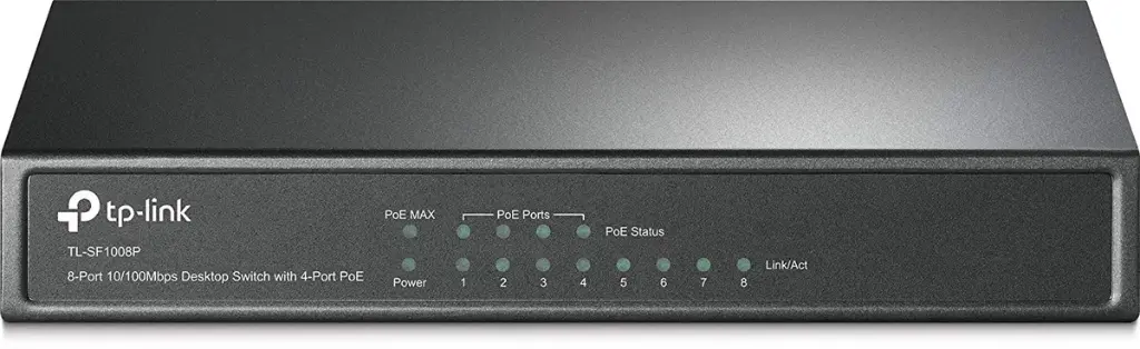 TP-Link 8-Port 10/100Mbps Desktop Switch with 4-Port PoE