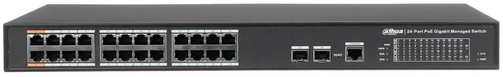Dahua 24-Port PoE Gigabit Managed Switch