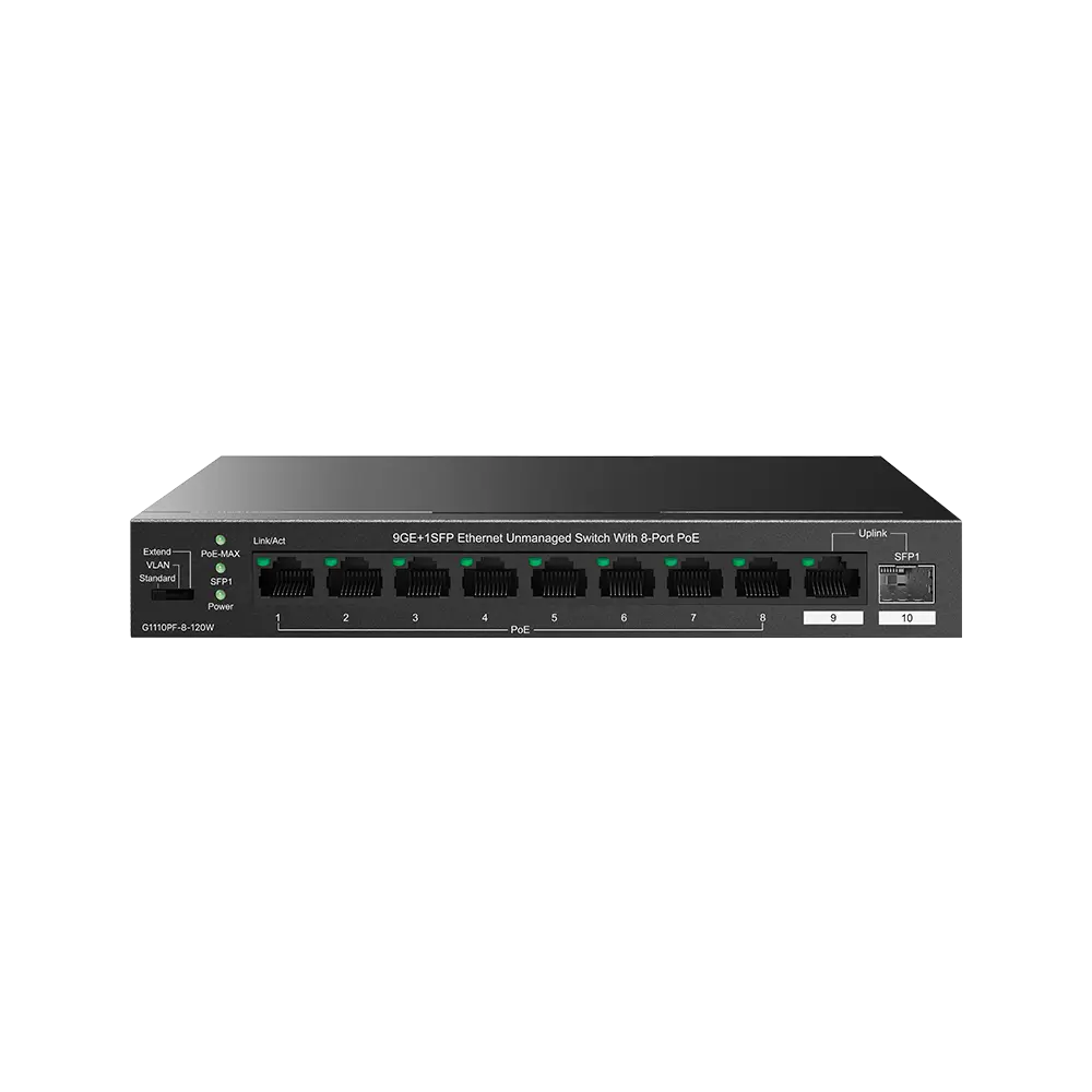 Tenda 9GE+1SFP Ethernet Switch With 8-Port PoE
