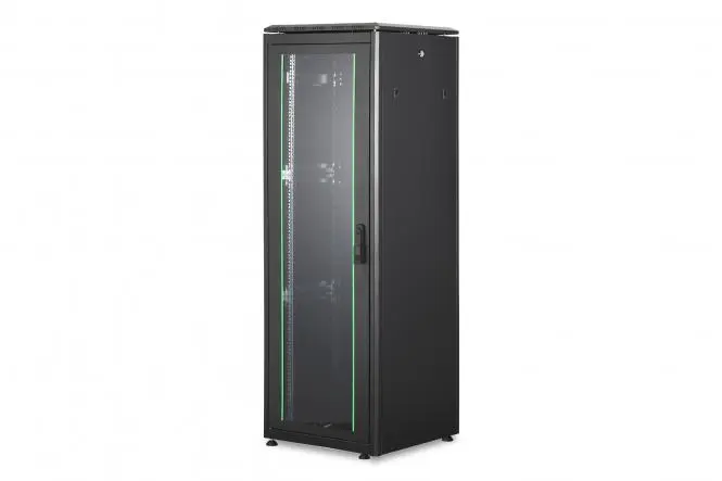 DIGITUS Network cabinet Unique series - 600x600 mm (WxD) BLACK 36U