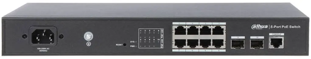 Dahua 8-Port PoE Gigabit Managed Switch