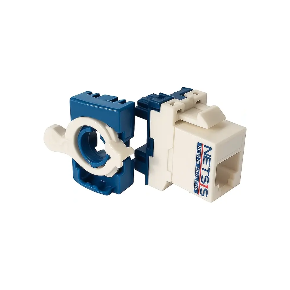 Netsys Cat 6 UTP 90-Degree Keystone Jack