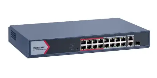 [DS-3E1318P-EI/M] Hikvision 16 Port Fast Ethernet Smart PoE Switch