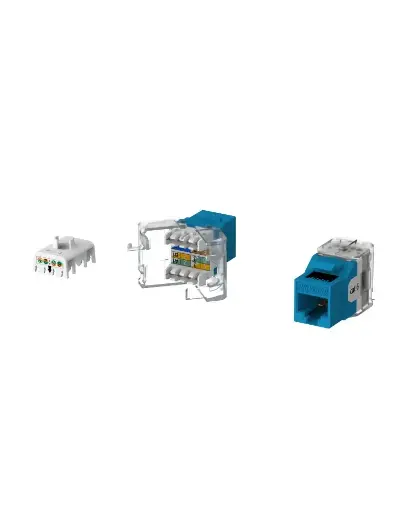 [DS-1CK6U180N] Hikvision Cat6 Unsheilded 180° Toolless Keystone Jack