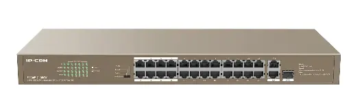 [F1126P-24-250W] IP-COM 24FE+2GE/1SFP Unmanaged Switch With 24-Port PoE