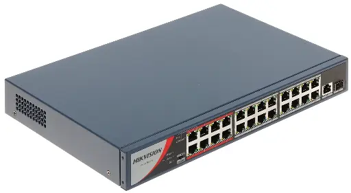 [DS-3E0326P-E/M] Hikvision 24 Port Fast Ethernet Unmanaged PoE Switch