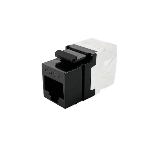 [NS-6KJ-UNS180-BL] Netsys Keystone Jack Module Cat6 180 RJ45 Unshielded