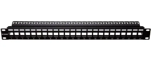 [NPP-AL1BLK241] D-Link 24 Port Cat6A Unloaded Patch Panel