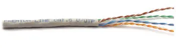 [206142115] Premium-Line Category 6 U/UTP AWG23 Installation cable, 305 m Box, LSOH, Grey