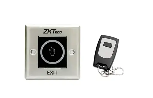 [TLEB101-R] ZKTeco Touchless Exit Buttons with Remote Control