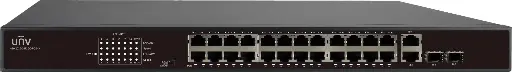 [NSW2010-24T2GC-PoE-IN] Uniview Ethernet Switch 24×100Mbps PoE ports (RJ45)+2×1000Mbps Combo ports