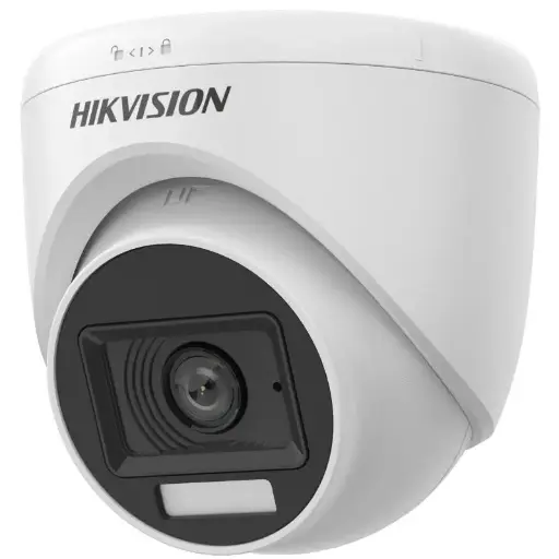 [DS-2CE76D0T-LPFS] Hikvision 2MP Smart Hybrid Light Audio Fixed Turret Camera