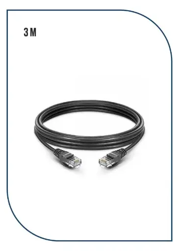 [PL-PC-U6-3BK] ProLink UNSHIELDED CAT6 PATCH CORD W/ T568B WIRING, 3M, LSZH Black