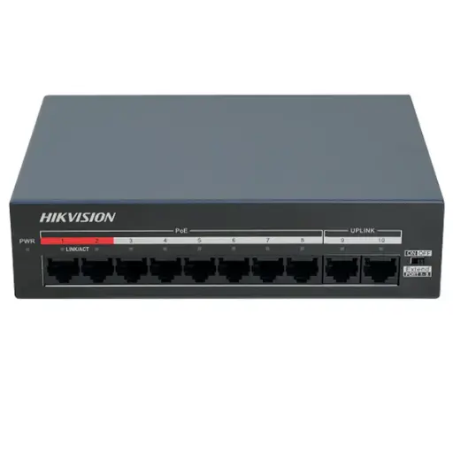 [DS-XS10-P] Hikvision 8 Port Fast Ethernet Unmanaged PoE Switch