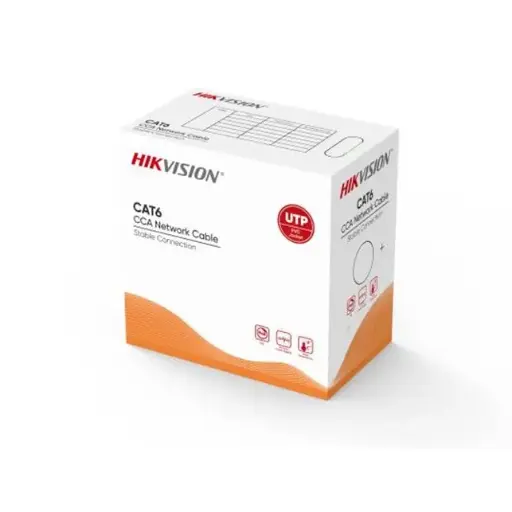 [DS-1LN6UU/CCA] Hikvision 305m CAT6 U/UTP Network Cable (CCA, 0.57mm)
