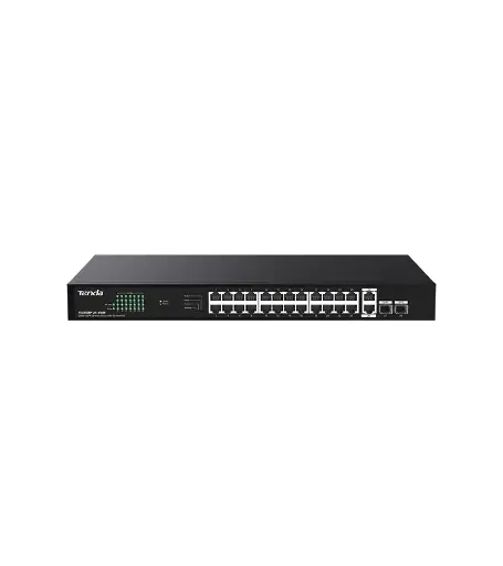 [TEG1128P-24-410W] Tenda 26GE+2SFP Ethernet Switch With 24-Port PoE