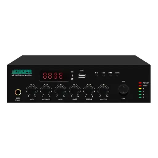 [MP60UB] DSPPA Mini Digital Mixer Amplifier with USB & Bluetooth