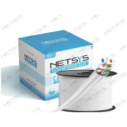 [NS-106UTP-305GR-L] Netsys Ethernet Cable Cat6 UTP 23AWG LSZH 305M Gray