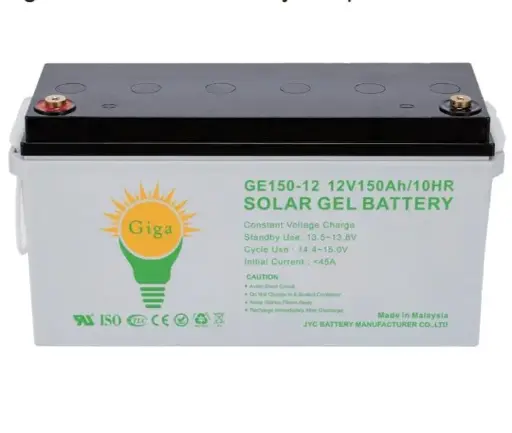[GE100-12 Giga] JYC SOLAR GEL BATTERY 12V 100AH/10HR
