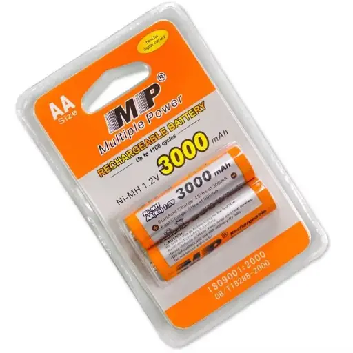 MP Rechargeable AA Batteries - 3000mAh - Pack of 2