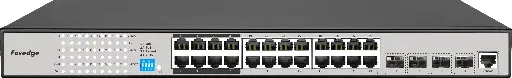 [S5700-24GP-4FR] Foredge 24-Port Gigabit Layer 3 Managed PoE Switch