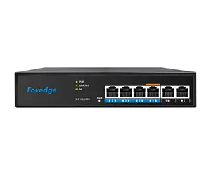 [AI806M] Foredge 6-Port 4-PoE Fast Ethernet Unmanaged Switch
