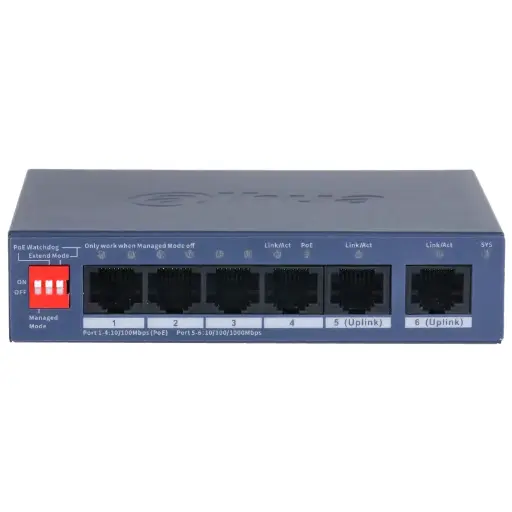 [DH-CS4006-4GT-36] Dahua 6-Port Cloud Managed Desktop Gigabit Switch with 4-Port PoE