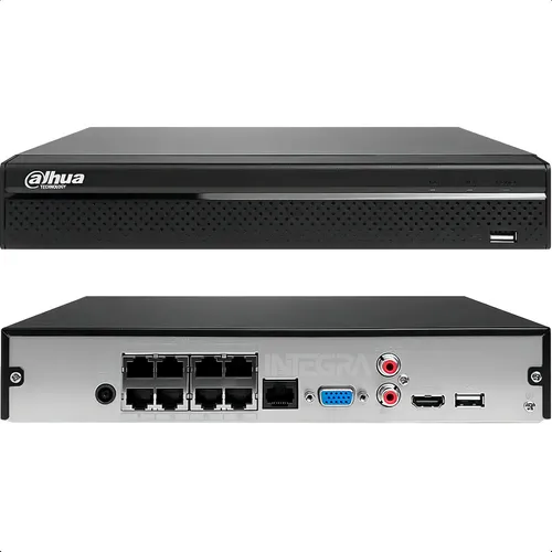 [DHI-NVR1108HS-8P-S3/H] Dahua 8CH Compact 1U 1HDD 8-PoE Lite H.265 Network Video Recorder