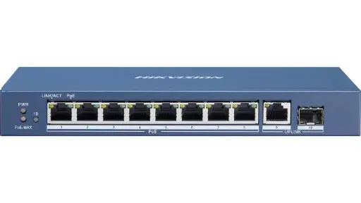 [DS-3E0510P-E/M] Hikvision 8 Port Gigabit Unmanaged POE Switch