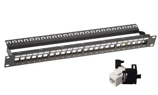 [DPP-FL24CAS] DDS Unloaded Patch Panel With 24 Module Cat6A