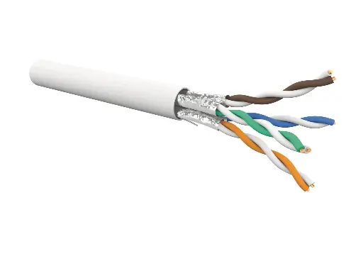 [PL-C6ASF-LSZH-W] ProLink CAT6A S/FTP CABLE, 4 PAIR 23 AWG, LSZH, White, 305m